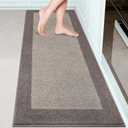 Machine Washable Kitchen Rug 24" x 70", Non Slip Kitchen Mat for Floor, Absorbent Entrance Runner Rug for Bedroom, Hallway, Bathroom, Door (Roll Packing)