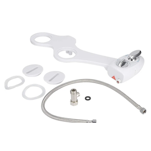 Self Nozzle NonElectric Bidet Toilet Seat Attachment, Adjustable Waterfor Rear and Feminine