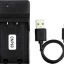 Norifon NP-60 USB Charger for Casio Exilim EX-S12, EX-Z25, EX-Z29, Zoom EX-Z20, EX-Z19, EX-Z21, EX-Z22, EX-Z80, EX-Z85, EX-Z9, EX-Z90 Camera and More