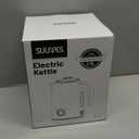 PUKOMC Electric Kettle, 1.7L Stainless Steel Tea Kettle with Temperature Gauge, 1500W Water Boiler with LED Light, BPA-Free, Auto Shut-Off and Boil-Dry Protection (Black)