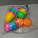JOYIN 12 Pcs Large Plastic Easter Eggs, 6 Inches Colorful Jumbo Eggs Fillable for Easter Themed Hunt Basket Stuffers Fillers Filling Treats Party Favor Classroom Prize Supplies