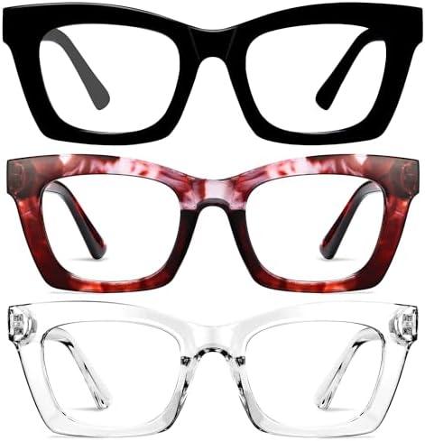 CCVOO Oprah Style Reading Glasses for Women, Eyeglasses, Blue Light Readers for Women, +1.5
