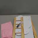 BABESIDE Wooden Baby Dolls Bed for 12-16 Inches Doll, Rocking Babys Doll Crib, Sleep Bed, Baby Dolls Accessories Furniture fit Newborn Dolls Boys Girls