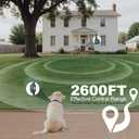 Dog Training Collar with Remote, 2600FT Range,4 Training Modes Beep, Shake, Safe Shock, LED Light,Rechargeable IPX7 Waterproof for All Breeds Sizes, withThree Receiver Collars for 3 Dogs