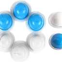 Generic VPS Putty 4 Sets, 120g Base + 120g Catalyst Silicone Molding Kit for Grillz Retainer Aligners Dentures Molds, Blue and White