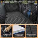 Waterproof Hard Bottom Back Seat Extender for Dogs XL, Truck SUV Cover