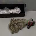 Salt & Pepper Natural Gray Indian Raw Hair Extensions  100% Unprocessed Human Hair, 12 Wavy, 3 Bundles