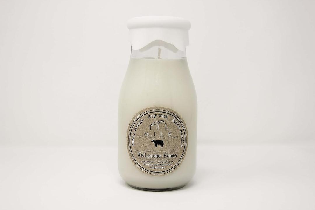 Welcome Home Milk Bottle Candle, 12.5 Ounce Welcome Home Milk Bottle Candle, 12.5 Ounce