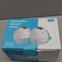 Paruu P10 Hands-Free Breast Pump Wearable, 338mmHg Strong Suction, Low Noise, 4 Modes & 9 Levels, Electric Breast Pump Portable, Smart Display, 19/21/24/28mm Insert/Flange, 2 Pack (White)