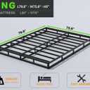King Box Spring 5 Inch Mattress Foundation with Fabric Cover