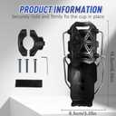 Bike Water Bottle Holder, Adjustable Bike Water Bottle Cage for 1.26-3.03” Diameter Bottle, 2026 Cycling Water Bottle Cage for Bicycle Motorcycle, Firmly Hold for 20-35MM Handlebars Bar, ABS