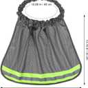 Hard Hat Neck Shade, Reflective Mesh Neck Shield for Outdoor Construction Workers, Polyester (40X30X3CM, Grey)