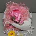 Suhine 23 Pcs Loofah and Soap Costume Halloween Party Couple Novelty Costumes for Adult Role Play Funny Carnival Cosplay (Pink)