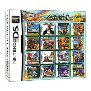 482 in 1 Compilation Video Game Cartridge Card Fit for Nintendos DS 3DS 2DS Super Combo Multi Cart GJF (Color : with Box)