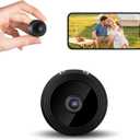 Hidden Camera Mini Spy Camera WiFi 1080P, Wireless Indoor Security Camera with Night Vision & Motion Detection, Nanny Cam for Home Baby Pet Monitor,TF Card Storage (Black)