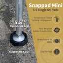 SnapPad Mini 5.5 Single RV Pads  Precise Fit for Travel Trailers - Compatible with Major RV Brands & Leveling Systems - for 5.5 Round Jack Feet  Accurate RV Accessories for LCI Tongue Jacks
