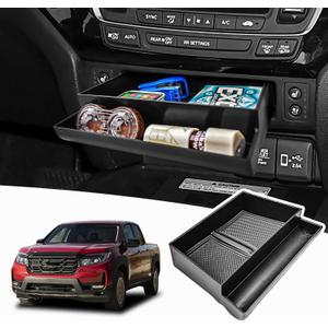 RUNROAD Center Console Organizer Tray Compatible with Honda Pilot 2016-2022 / Ridgeline 2017-2024 / Passport 2019-2024 Accessories, Console Drawer Tray Armrest For Pilot Secret Compartment Coin Holder RUNROAD Center Console Organizer Tray Compatible with Honda Pilot 2016-2022 / Ridgeline 2017-2024 / Passport 2019-2024 Accessories, Console Drawer Tray Armrest For Pilot Secret Compartment Coin Holder