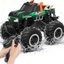HOMETALL Remote Control Monster Truck Toys - 1:16 Waterproof All Terrain RC Car Fast Remote Control Car with Crashworthy Body, Electric Vehicle Kids Truck Toys for Boys and Girls,Age 6+,Green