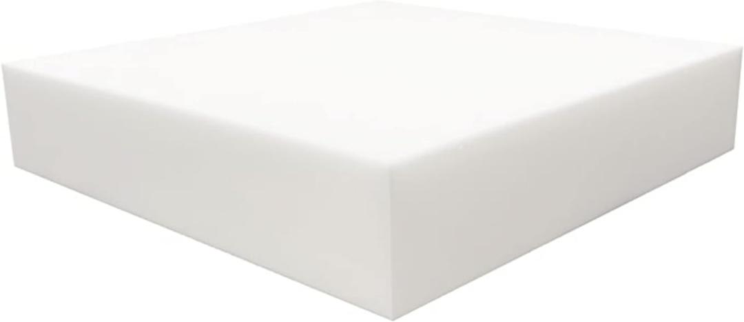 FOAMYFOAM High Density 6 inch Thick, 24 inch Wide, 24 inch Long Upholstery Foam, Cushion Replacement