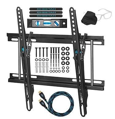 Cheetah Tilt TV Wall Mount Bracket for Most 26 30 32 35 37 40 42 45 46 47 50", Some up to 52" 55" Plasma LCD LED Flat Panel Screen TV with VESA up to 23.6x15.7 600x 400mm