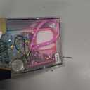 NGB Designed for iPhone 15 Pro Case, Pink/Aqua | Glitter Liquid Sparkle Cute Cover for Women Girls Kids | with Tempered Glass Screen Protector & Ring Holder & Wrist Strap