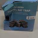 Large Rat Trap, Humane Dual-Entry Tunnel Traps for Rat, Mice & Chipmunks, Instant Kill Rodent Snap Trap with Sensitive Trigger and Powerful Jaws, for Both Indoor & Outdoor,Pack of 2