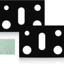 2 Pack Stove Covers, Gas Range Protectors for Samsung Gas Range Stove Cover Reusable Stove Top Covers for Samsung Gas Burners, Oven Liners Mat Gas Range Protectors Covers Non-Stick Washable