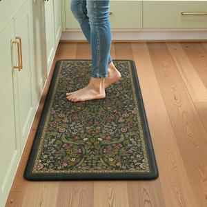 Collive Cushioned Anti Fatigue Kitchen Sink Mats, Olive Green 20"x39"