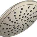 Moen Brushed Nickel 8-Inch Fixed Single Function Round Wide Rainshower Showerhead, 2.5 GPM, 6345BN