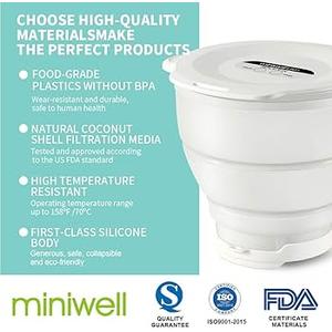 Personal Water Filter Pack with Replacements - Water Purifier Survival Gear- Portable Water Filtration System - Removable Water Filter Hiking Camping Emergency Preparedness - Straw