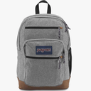 JanSport Cool Backpack, with 15-inch Laptop Sleeve - Large Computer Bag Rucksack with 2 Compartments, Ergonomic Straps, Grey Letterman