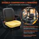 SEATIN Universal Forklift Seat,Tractor Seat,with Micro Switch,Armrest and Safety Belt,for Tractor,Mower,Skid Loader,Telehandler,Backhoe,Excavator Dozer