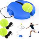 Tennis Trainer Rebound Ball with 3 String Balls, Solo Tennis Training Equipment, Portable Tennis Training Tool, Tennis Rebounder Kit,Suitable for Beginners Sport Exercise
