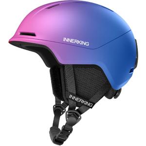 Ski Helmet, Lightweight Adult Snowboard Helmet with Sturdy PC Shell & Shock-Absorbing EPS Foam & Soft Lining, Adjustable Snow Sport Helmets 10 Vents Men/Women (M(21.6''-23.2''), Gradient Purple Blue)