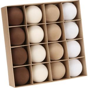 Sea Team 16-Pack Flocked Velvet Christmas Tree Ball Ornaments Set, Decorative Hanging Baubles, Shatterproof Plastic Decorations for Xmas Tree, Wreath, Garland, 80mm/3.15 Inches, Baking Time