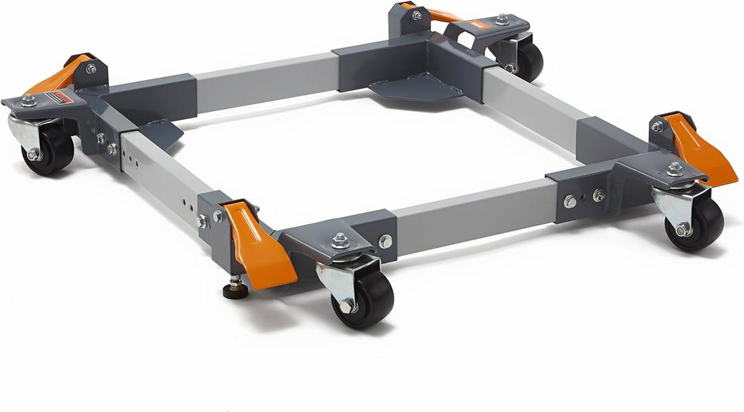 Bora Portamate Mobile Base PM-3550 Industrial Strength with Swivel Wheels  Universal, Super Heavy Duty, Adjustable Rolling Kit, Dolly Roller for Equipment, Power Tools, Machines- 1500 lb Capacity