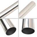 OD 2.5'' Inch 48 Inch Length Straight DIY Custom Mandrel Exhaust Pipe Tube Pipe,Industrial Pipes,T304 Stainless Steel,Universal Fit,2.5''(63MM) OD Mandrel Straight Pipe-1PC