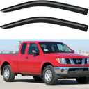 Window Visors Rain Guards for 2005-2020 Nissan Frontier King Cab, Out-Channel Window Vent Wind Deflectors Visors Shades for 05-20 Frontier Extended Cab, 2PCS