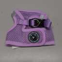EcoBark Teacup Dog Harness - Step in Luxury Dog Harnesses for Teacup Breed Dogs - Reflective and Adjustable Mini Body Halter Vest -Tiny Soft Mesh Toy Breed Harness (Lavender, XXS) (XXS- 4 to 5 lbs- Chest Up to 11 in (Pack of 1))