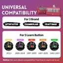 3 for Chamberlain LiftMaster Craftsman Garage Door Opener Remote 893LM 893Max 971LM Universal, Red