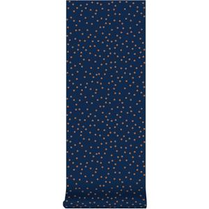 Superfresco Easy Confetti Navy and Copper Wallpaper, Navy/Copper