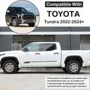 Aunginsy Door Side Molding Trim Strip Cover Compatible with Toyota Tundra 2022 2023 2024 2025, Exterior Body Side Door Molding Guard Panel Decorative Strip Sticker Protection ABS Exterior Accessories