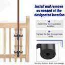 Patio Umbrella Holder for Deck Railing, Adjustable Patio Umbrella Base Outdoor Umbrella Stand, Outdoor Umbrella Holder Fixed Clip Deck