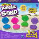 Kinetic Sand, Seashell Containers 8-Pack with 4 Neon Sand Colors and Kinetic Beach Sand, Play Sand Sensory Toys for Kids Ages 3 and up