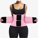 FeelinGirl Waist Trainer Belt Waist Cincher Trimmer Ab Belt Tummy Control Body Shaper with Triple Wrap Women and Men, XS