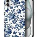 Case Compatible with iPhone 16, Peony and Rose Sketch Art Girl Hybrid 2-Layer Hard Shell + Silicone Protective Case -Scratch-Resistant Shockproof for iPhone 16.