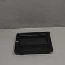 Digital Wall Clock Battery Operated - LED Display Digital Alarm Clock Battery Powered Only, Brightness Adjustable, 12/24Hr (Black-white)