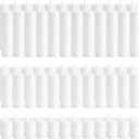 72-Pack White Pillar Candles Bulk Set, 2 x 3/6/8 Inch 3 Sizes