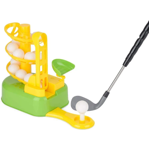 Dazmers Kids Golf Toys Set, Training Golf Balls & Clubs Equipment, Indoor Outdoor Sport Exercise Toy