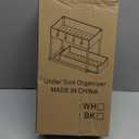 DEKAVA Under Sink Organizer 2 Pack, Bathroom Cabinet Organizer, 2 Tier Sliding Cabinet Basket Organizer Drawer, Multi-Purpose Bath Collection Baskets for Bathroom (Black)